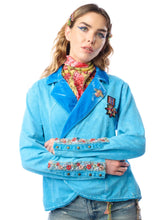 Load image into Gallery viewer, Vintage Teal Colonel Jacket