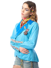 Load image into Gallery viewer, Vintage Teal Colonel Jacket
