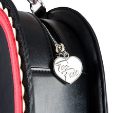 Load image into Gallery viewer, Red and Black Pentagram Heart Purse