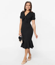 Load image into Gallery viewer, Black Holloway Wiggle Dress