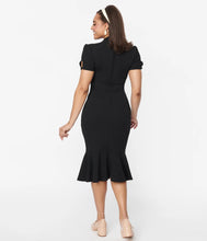 Load image into Gallery viewer, Black Holloway Wiggle Dress