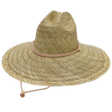 Load image into Gallery viewer, Wide Dome Brim Rush Straw Woven Hat