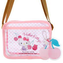 Load image into Gallery viewer, Hello Kitty Cherries Clear Mini Crossbody Purse Set