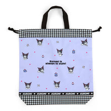 Load image into Gallery viewer, Kuromi Travel Drawstring Bag