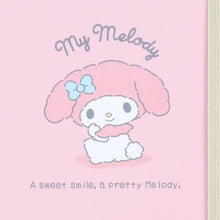 Load image into Gallery viewer, My Melody Lined Notebook (Elastic Closure)