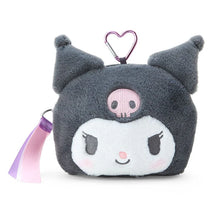 Load image into Gallery viewer, Kuromi Plush Mini Face Pouch
