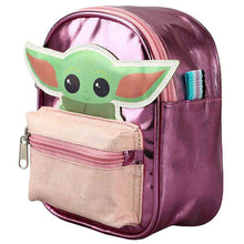 Load image into Gallery viewer, The Child Pink Metallic Micro Convertible Backpack Purse