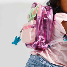 Load image into Gallery viewer, The Child Pink Metallic Micro Convertible Backpack Purse
