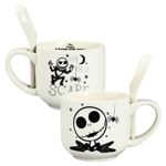 Load image into Gallery viewer, Nightmare Before Christmas Jack Ceramic Soup Mug with Spoon