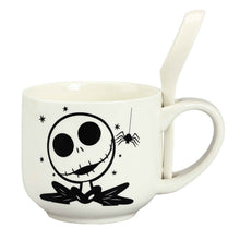 Load image into Gallery viewer, Nightmare Before Christmas Jack Ceramic Soup Mug with Spoon