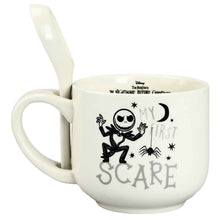 Load image into Gallery viewer, Nightmare Before Christmas Jack Ceramic Soup Mug with Spoon