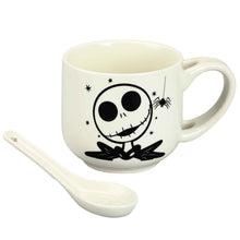 Load image into Gallery viewer, Nightmare Before Christmas Jack Ceramic Soup Mug with Spoon