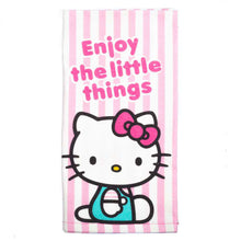 Load image into Gallery viewer, "Enjoy the Little Things" Hello Kitty Tea Towel