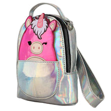 Load image into Gallery viewer, Lola the Unicorn Squishmallow Mini Convertible Wristlet Bag