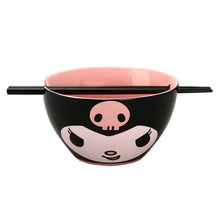 Load image into Gallery viewer, Kuromi Ramen Bowl with Chopsticks