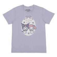 Load image into Gallery viewer, Kuromi and My Melody Pastel Lavender Floral Sleepwear Set