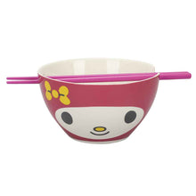 Load image into Gallery viewer, My Melody Ceramic Bowl with Chopsticks