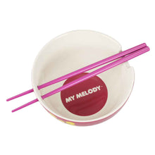 Load image into Gallery viewer, My Melody Ceramic Bowl with Chopsticks