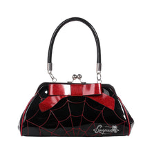 Load image into Gallery viewer, Floozy Red and Black Web Purse