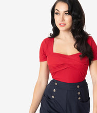 Load image into Gallery viewer, Red Sweetheart Ruthie Top