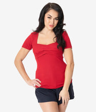 Load image into Gallery viewer, Red Sweetheart Ruthie Top