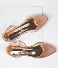 Load image into Gallery viewer, Champagne Glitter Libby Flats