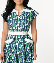 Load image into Gallery viewer, Potted Cactus Hedda Swing Dress