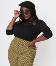 Load image into Gallery viewer, Black Spiderweb Widow Top