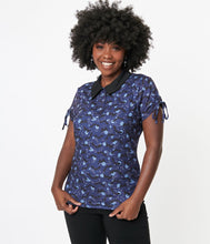 Load image into Gallery viewer, Blue and Black Bats Hope Top