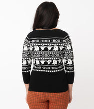 Load image into Gallery viewer, Haunted Ghosts Fair Isle Annaleigh Sweater
