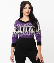 Load image into Gallery viewer, Coffins and Cats Fair Isle Marnie Sweater