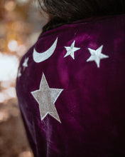 Load image into Gallery viewer, Goddess Moon Phase Eggplant Kimono