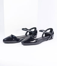Load image into Gallery viewer, Black Glitter Libby Flats