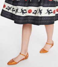 Load image into Gallery viewer, Orange Glitter Libby Flats