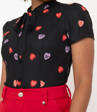 Load image into Gallery viewer, Spooky Conversation Hearts Elsie Blouse