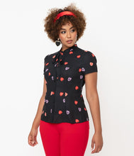 Load image into Gallery viewer, Spooky Conversation Hearts Elsie Blouse