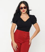 Load image into Gallery viewer, Black Chloe Top