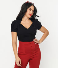 Load image into Gallery viewer, Black Chloe Top