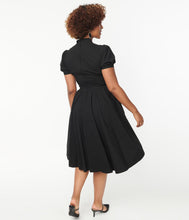 Load image into Gallery viewer, Black Lucille Swing Dress