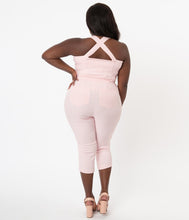 Load image into Gallery viewer, Pink and White Gingham Eartha Jumpsuit