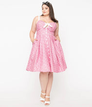 Load image into Gallery viewer, Pink Bandana Rockie Swing Dress