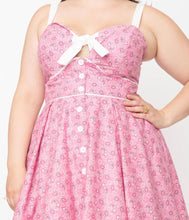 Load image into Gallery viewer, Pink Bandana Rockie Swing Dress