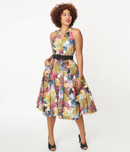 Load image into Gallery viewer, Tropical Botanical Print Tarrytown Hostess Dress