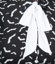 Load image into Gallery viewer, Black and White Contrast Bats Power Play Blouse