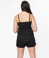 Load image into Gallery viewer, Black Ossining Romper