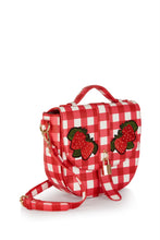 Load image into Gallery viewer, Lydia Gingham Strawberry Purse