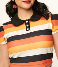 Load image into Gallery viewer, Candy Corn Stripes Crop Top