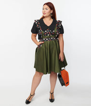 Load image into Gallery viewer, Universal Monsters Monster Head Ruffle Pinafore