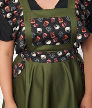 Load image into Gallery viewer, Universal Monsters Monster Head Ruffle Pinafore