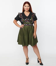 Load image into Gallery viewer, Universal Monsters Monster Head Ruffle Pinafore